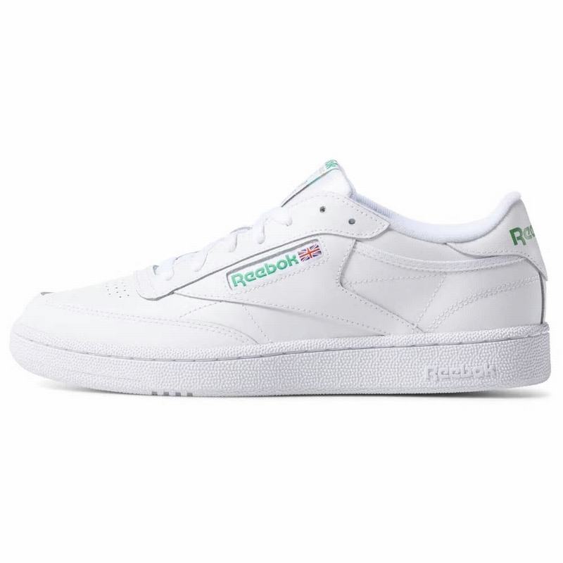 Reebok Club C 85 Tenisky Panske - Biele/Zelene ES2716PN